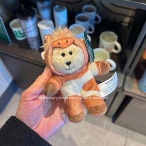 Starbucks YEAR OF THE HORSE Bearista plushie keychain NWT